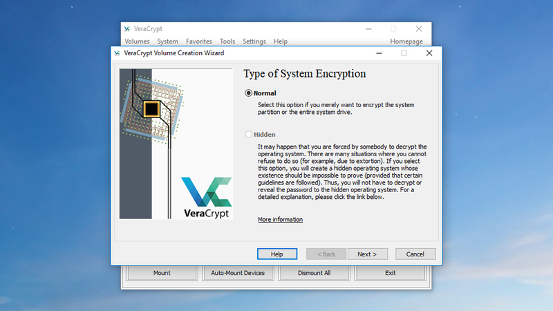 VeraCrypt comes highly recommended and works on any desktop OS. (Image: Screenshot)